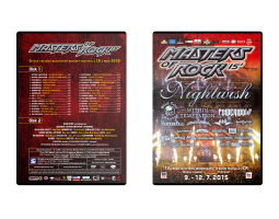 Double DVD Masters of Rock 2015