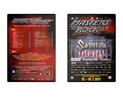 Double DVD Masters of Rock 2017