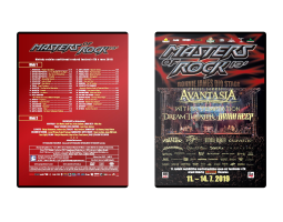 Double DVD Masters of Rock 2019