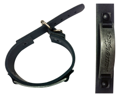 Leather bracelet MOR black with metal 2