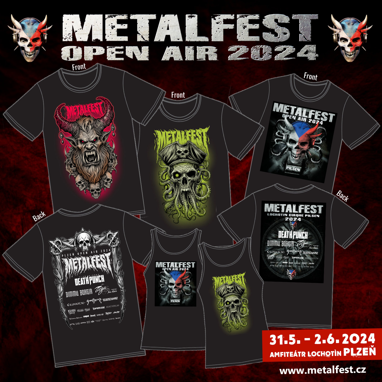 METALFEST OPEN AIR 2024 představuje nová festivalová trička! Masters