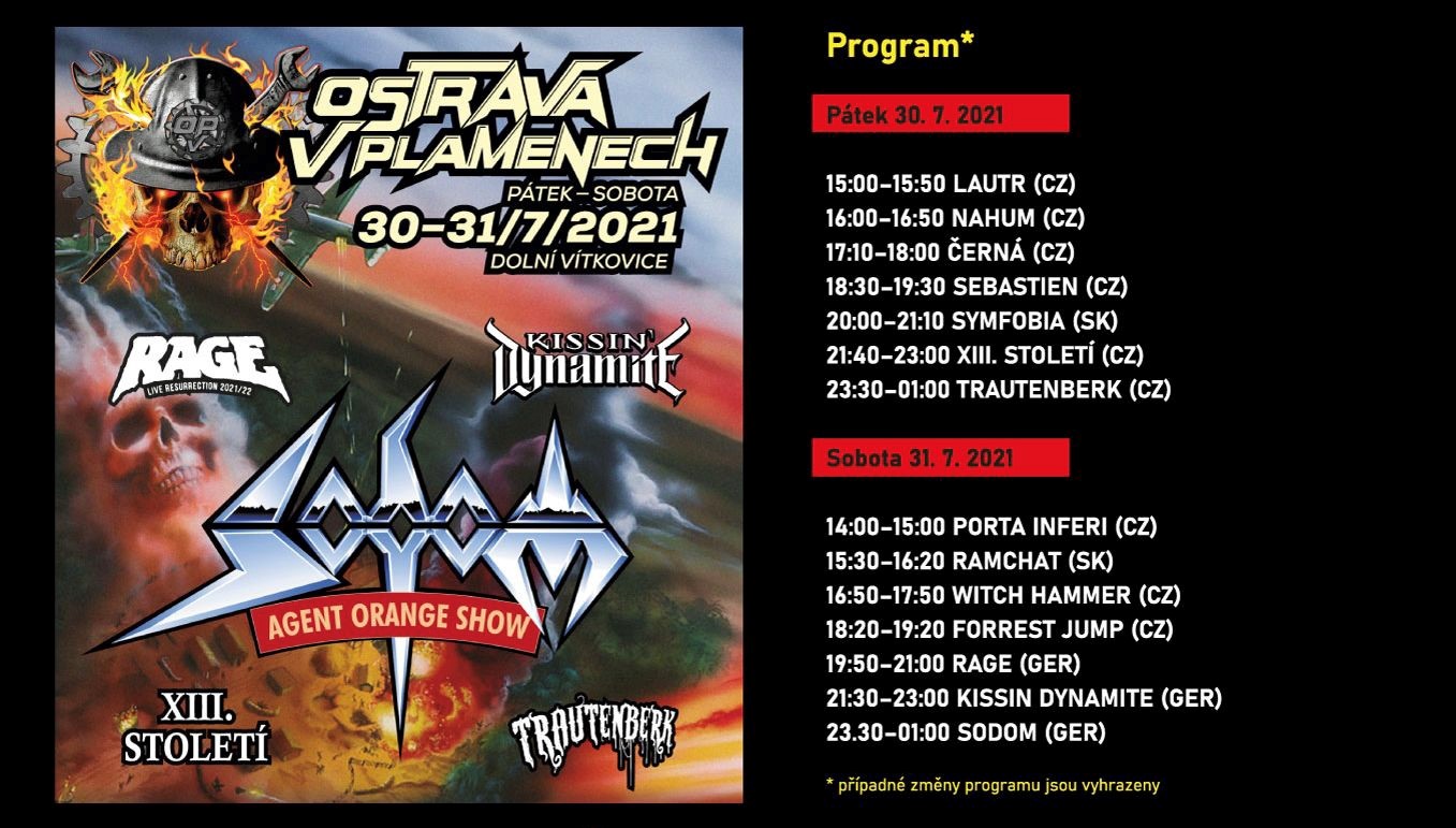 Festival Ostrava V Plamenech Zverejnuje Program Masters Of Rock