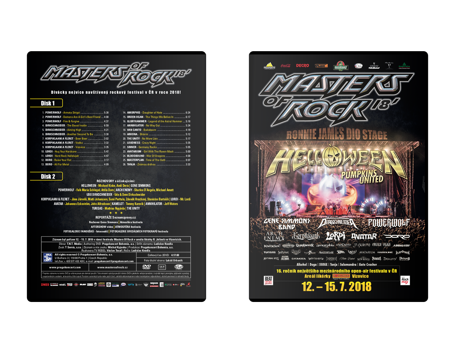 Double DVD Masters of Rock 2018